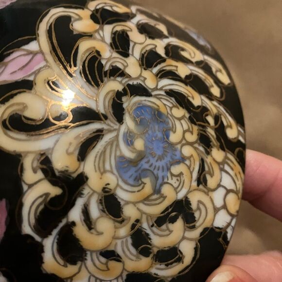 Vintage Da Qing Qianlong Nhi Chinese Polychrome Fruit bowl Hand painted - Picture 13 of 16